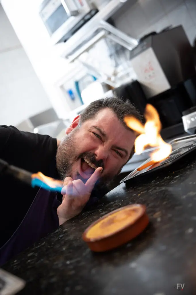 Shooting photo culinaire dans une cuisine professionnel